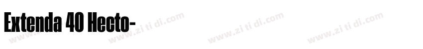 Extenda 40 Hecto字体转换 Extenda 40 Hecto字体转换